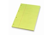 Blöcke, Formulare und Notizbücher - Bantex  Legal Pad Yellow A4 W/Margin - 100051856