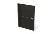 Blöcke, Formulare und Notizbücher - Oxford Office Essentials A4 Soft Card Twin-wire Notebook Ruled 180 Pages Black SCRIBZEE® Compatible - 100102931