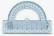 Utensilien zum Schreiben und Zeichnen - Linex 908 180 Degree Protractor - 100413010