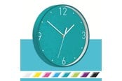 Einrichtung - Leitz WOW Wanduhr Eisblau - 90150051