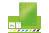 Blöcke, Formulare und Notizbücher - Leitz WOW Collegeblock A4 kariert, spiralgebunden mit PP-Einband - 46380054