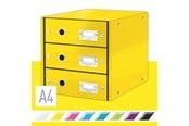 Archivierung und Aufbewahrung - Leitz  Click & Store WOW Schubladenset (3 Schubladen) Gelb - 60480016