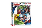 Puzzle - Clementoni Puzzle The Avengers 2x60st. - 21605