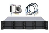 RAID Systeme - QNAP TL-R1200S-RP 12-Bay High-performance rackmount SATA 6GB/s JBOD Storage Enclosure - TL-R1200S-RP