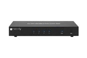 KVM Switches - IC INTRACOM techly 4 Port DisplayPort 1.2 KVM Switch with Hub and audio - IDATA-DP-KVM4