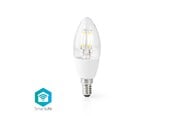 Smart-Home - Nedis Smart LED-pære | E14 | C37 | 5 W | 400 lm | - WIFILF10WTC37
