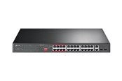 Switches - TP-Link TL-SL1226P 24-Port 10/100Mbps + 2-Port Gigabit Unmanaged PoE+ Switch - TL-SL1226P