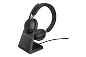 Kopfhörer/Headsets - Jabra Evolve2 65 Link380a MS Stereo Stand Black - 26599-999-989