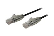 Netzwerk - Kabel - StarTech.com 1m CAT6 Cable - Black Slim CAT6 Patch Cord - Snagless - LSZH - patch cable - 1 m - black - Schwarz - 1m - N6PAT100CMBKS