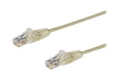 Netzwerk - Kabel - StarTech.com 2.5m CAT6 Cable - Grey Slim CAT6 Patch Cord - Snagless - LSZH - patch cable - 2.5 m - grey - Grau - 2.5m - N6PAT250CMGRS