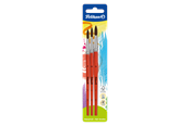 Utensilien zum Schreiben und Zeichnen - Pelikan Schulmalpinsel Pinsel S23 8/10/12 auf Blisterkarte, Feinhaarmischung, - 100401592