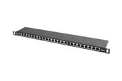 Netzwerkzubehör - Lanberg PPS6-0024-B - patch panel - 0.5U - 19" - PPS6-0024-B