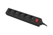 Stromkabel (Extern) - Lanberg - power strip - 2500 Watt - PS1-05E-0150-BK