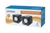 Lautsprecher - Computer - IC INTRACOM Manhattan 2600 Series Speaker System Small Size Big Sound Two Speakers Stereo USB power 3.5mm plug for sound In-Line volume control Black - 161435