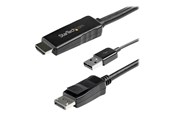 Display Kabel - StarTech.com 3m HDMI to DisplayPort Adapter Cable with USB Power - 4K 30Hz Active HDMI to DP 1.2 Converter (HD2DPMM3M) - video cable - DisplayPort / HDMI - 3 m - HD2DPMM3M