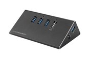 USB-Hubs - LC Power LC-HUB-ALU-2B-4 - hub - 4 ports USB-Hubs - USB 3.2 - 4 - Schwarz - LC-HUB-2B-4