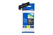 Papier, Fotopapier und Etiketten - Brother TZE365 / TZe-365 White on Black Ribbon (36mm x 8m) - TZE365