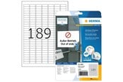 Papier, Fotopapier und Etiketten - HERMA Ablösbare Etiketten A4, 25,4 x 10 mm, weiß - 10001