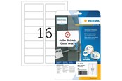 Papier, Fotopapier und Etiketten - HERMA Ablösbare Etiketten A4, 88,9 x 33,8 mm, weiß - 10009