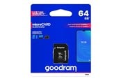 Speicherkarten - GOODRAM M1AA microSD 64GB CL10 UHS I + adapter - M1AA-0640R12
