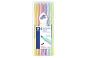 Utensilien zum Schreiben und Zeichnen - Staedtler Textmarker triplus pastel 6St Box - 362 CSB6