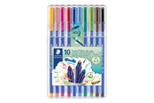 Utensilien zum Schreiben und Zeichnen - Staedtler Fasermaler triplus color 10St Box - 323 SB10