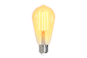 Smart-Home - Deltaco SMART HOME LED filament lamp E27 WiFI 2.4GHz 5.5W 470lm dimmable 220-240V white - SH-LFE27ST64
