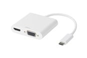 Dockingstationen - Deltaco USB-C docking station HDMI/VGA/USB-C 100 - USBC-HDMI16