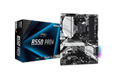 Mainboard - ASRock B550 PRO4 Mainboard - AMD B550 - AMD AM4 socket - DDR4 RAM - ATX - 90-MXBCZ0-A0UAYZ