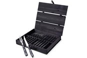 Tischgedeck - Gense Old Farmer Black steak/grill cutlery 12 pcs - 20149