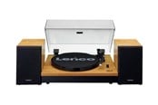 Plattenspieler - Lenco LS-300WD - Record Player with Bluetooth® and two separate speakers - Wood - Plattenspieler Braun - LS-300WOOD