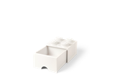 Kinderzimmer - LEGO Schublade 4 Noppen, 1 Fach, weiss - 40051735