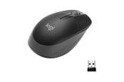Maus - Logitech M190 Full-size Wireless Optical PC Mouse - Charcoal - Maus (Schwarz) - 910-005905