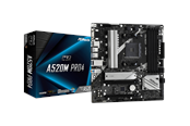Mainboard - ASRock A520M Pro4 Mainboard - AMD A520 - AMD AM4 socket - DDR4 RAM - Micro-ATX - 90-MXBDU0-A0UAYZ