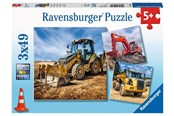 Puzzle - Ravensburger Digger At Work! 3x49P Boden - 50321