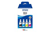 Druckerzubehör - Tinte & Toner - Epson EcoTank 664 - (Yellow Black Cyan Magenta) Ink - C13T664640