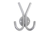 Halterungen & Scharniere  - Home>it Hat hook double A10 - satin - 10055