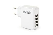 Handys - Adapter und Ladegeräte - Gembird Universal USB charger 4 ports - 3.1 A - White - EG-U4AC-02