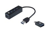 USB-Hubs - HUBBIES TAIL USB-Hubs - USB 3.2 - 4 - Schwarz - HUBBIES04B