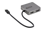 Dockingstationen - StarTech.com USB-C Multiport Adapter - USB 3.1 Gen 2 Type-C Mini Dock - USB-C to 4K HDMI or 1080p VGA - 10Gbps USB-A & USB-C Ethernet - docking station - VGA HDMI - DKT31CHVL