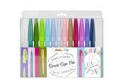 Utensilien zum Schreiben und Zeichnen - Pentel SES15C-12 Brush Sign Pen sæt NEW - SES15C-12