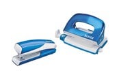 Locher und Tacker - Leitz  NeXXt WOW Set Mini-Heftgerät und -Locher Blau - 55612036
