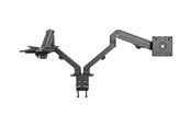 Monitorhalterung - Vision Monitor Desk Arm Dual Matt Black - VFM-DAD/4