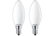 LED-Birnen - Philips LED-Lampe Classic Candle 4.3W/827 (40W) Frosted 2-pack E14 - 929001345367