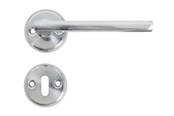 Halterungen & Scharniere  - Home>it Matt brushed steel door handle - 13386