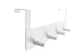 Halterungen & Scharniere  - Home>it Coat rack for door - 4 pegs - Matt white - 13568