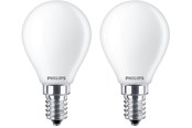 LED-Birnen - Philips LED-Lampe Classic Candle 4.3W/827 (40W) Frosted 2-pack E14 - 929001345567