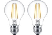 LED-Birnen - Philips LED-Lampe Classic Standard 7W/827 (60W) Clear 2-pack E27 - 929001387368