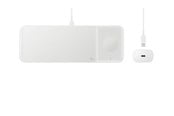 Handys - Adapter und Ladegeräte - Samsung Wireless Charger Trio (Incl. Power Adapter) - White - EP-P6300TWEGEU
