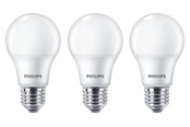 LED-Birnen - Philips LED-Lampe Standard 8W/827 (60W) Frosted 3-pack E27 - 929002306203